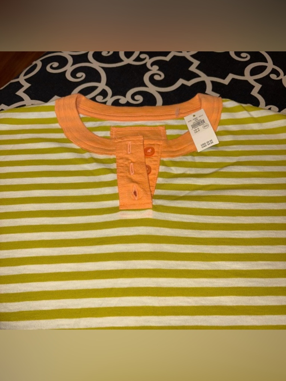 Aerie Remix Henley Cropped T-Shirt - Picture 2 of 5